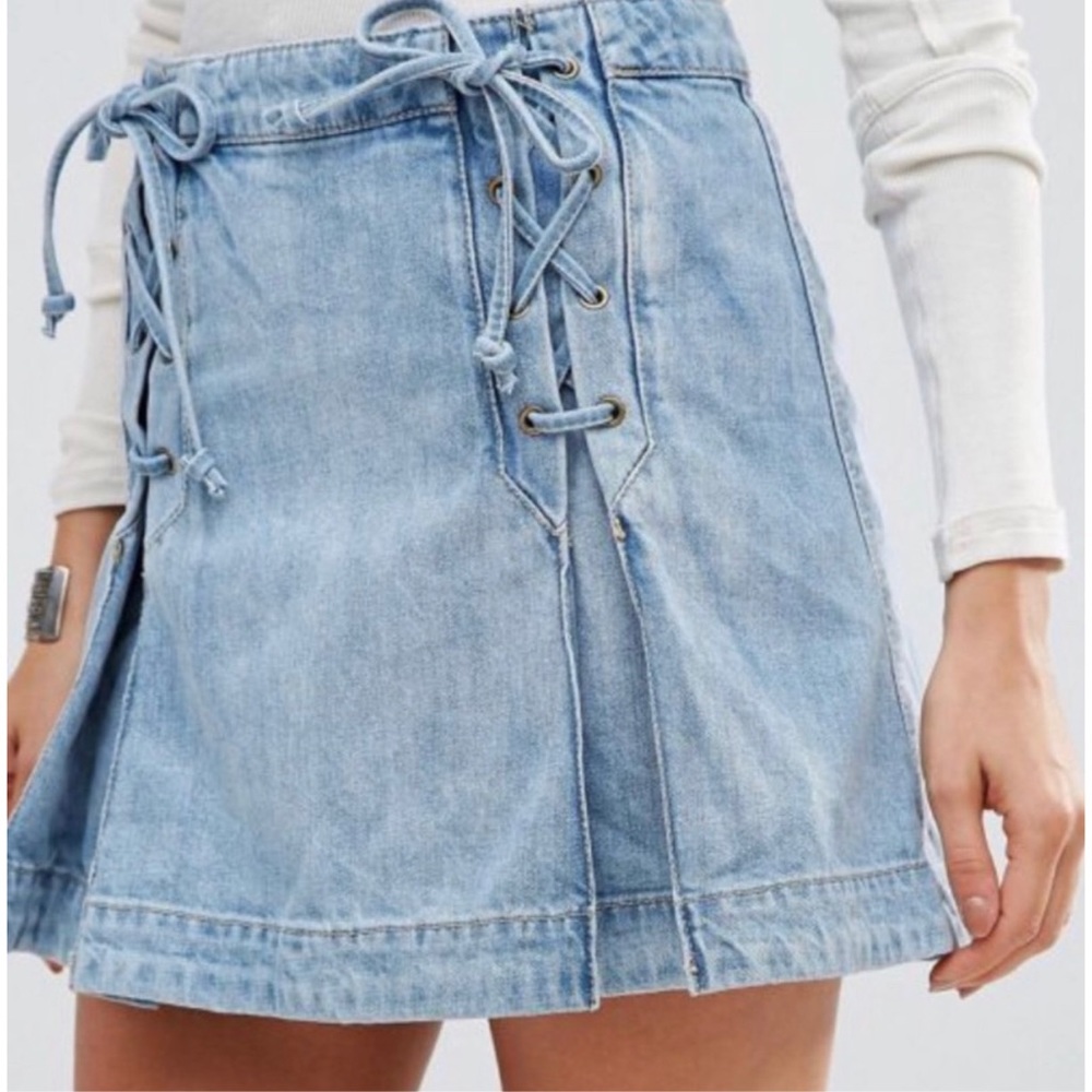 Free People Denim Skirt